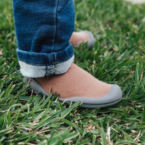 Komuello Toddler Sock Shoes Simple In Brick