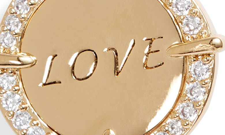 NADRI NADRI LOVE ROUND PENDANT NECKLACE 