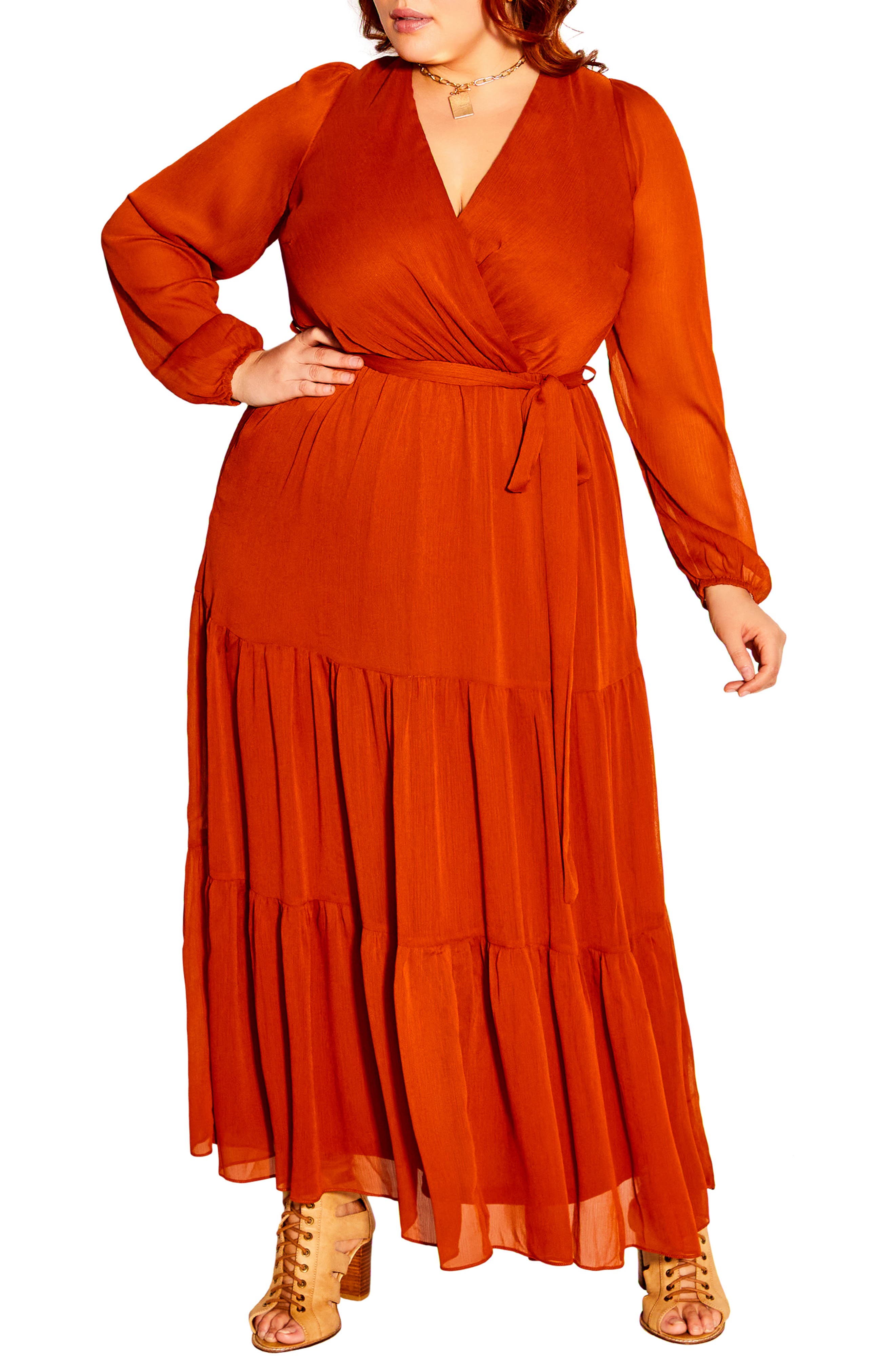 city chic long sleeve dress