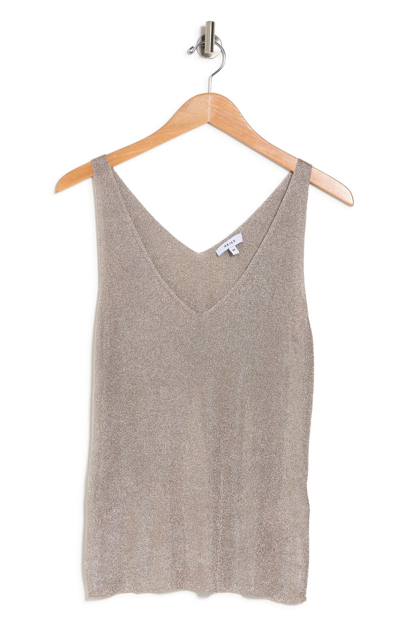 reiss alexis metallic tank top