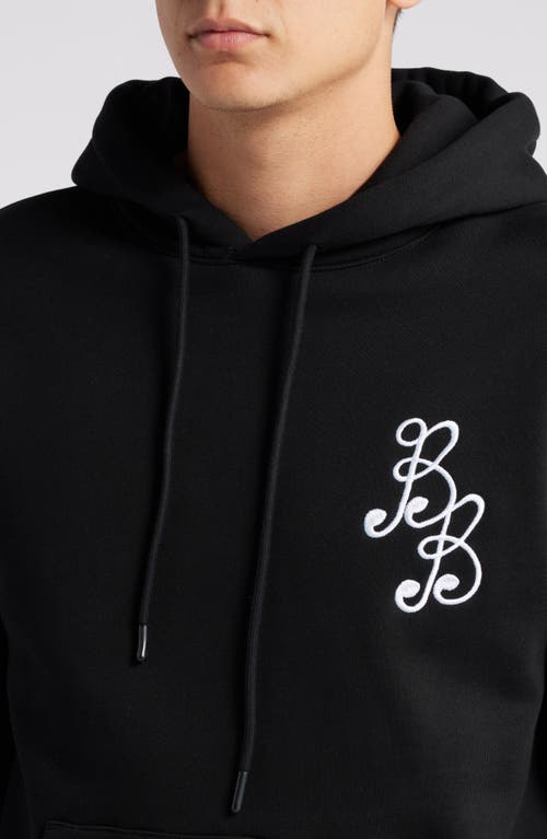 Shop Bogey Boys Essential Cotton Hoodie In Black