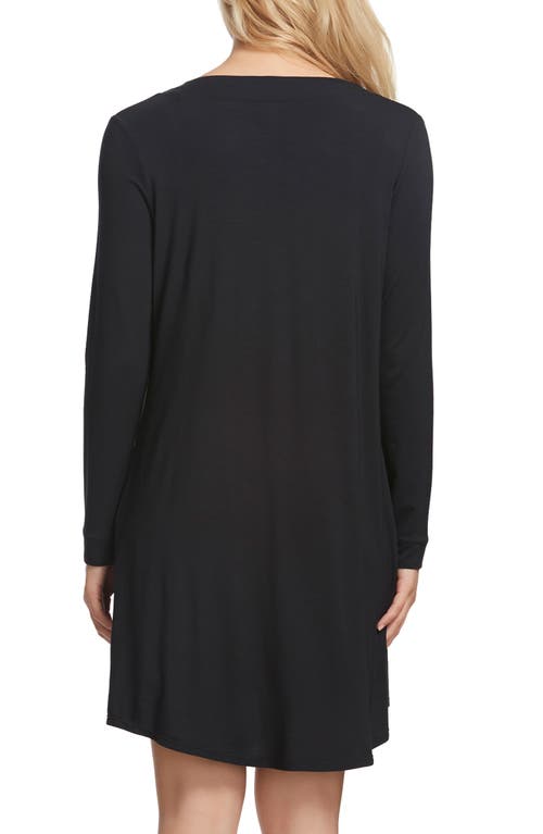 Felina So Smooth Chemise & Wrap Set In Black