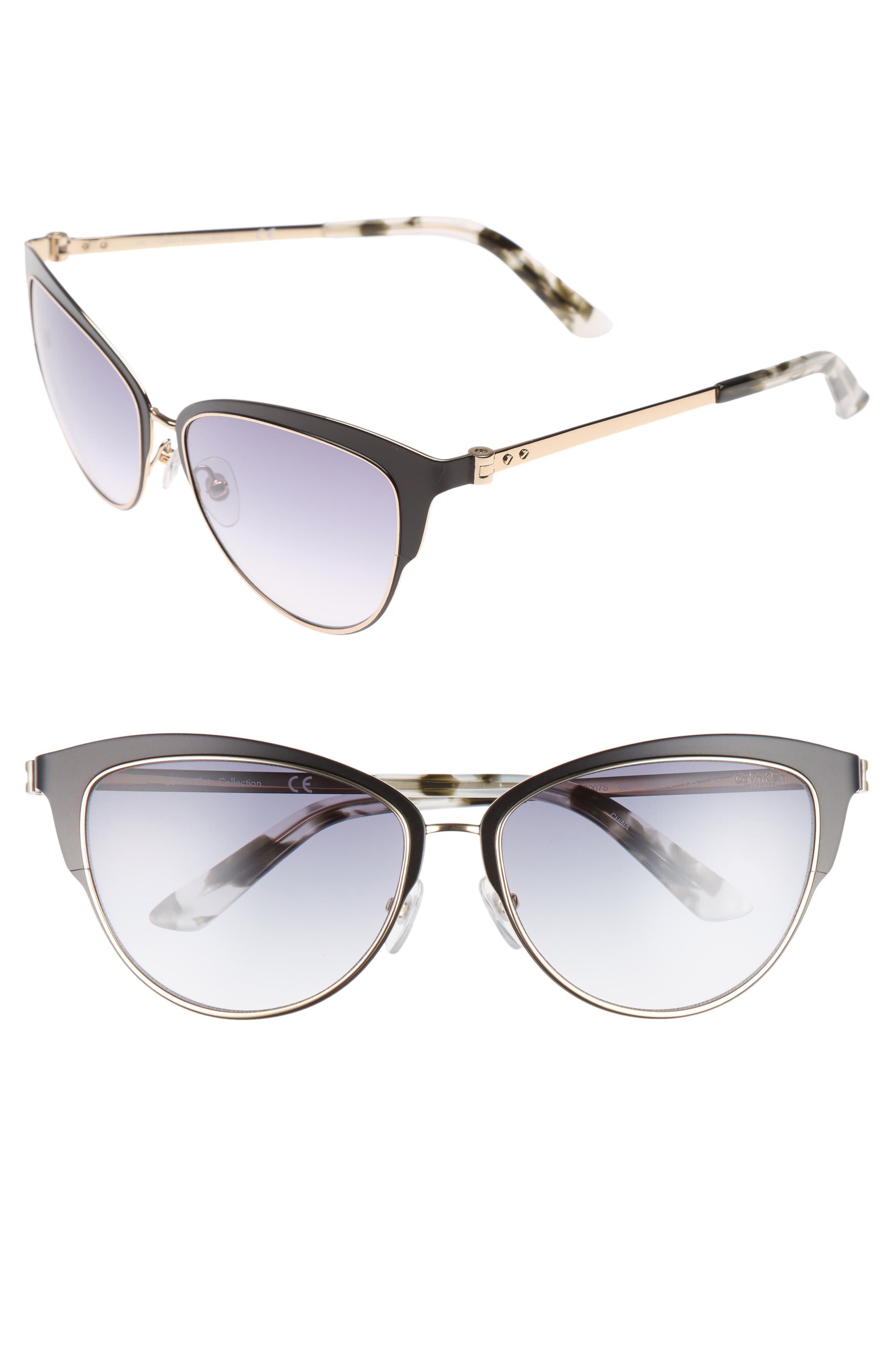 CALVIN KLEIN 57mm Cat Eye Sunglasses Nordstrom
