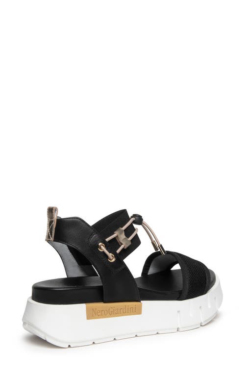 Nerogiardini Platform Sandal In Black