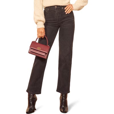 Reformation Juliet High Waist Relaxed Fit Button Fly Straight Leg Jeans