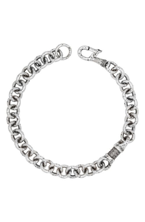 Men's Artisan Sterling Silver Chain Bracelet