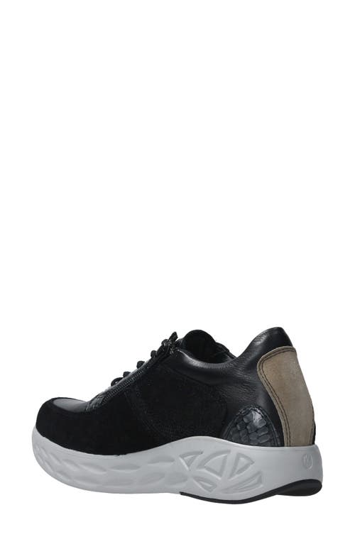 Wolky Pro Sneaker In Black Combi