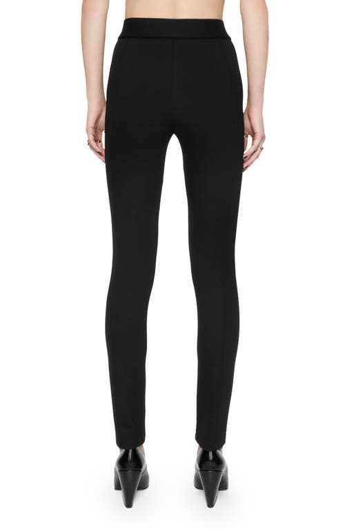 Rebecca Minkoff Sienna Chain Detail Leggings In True Black