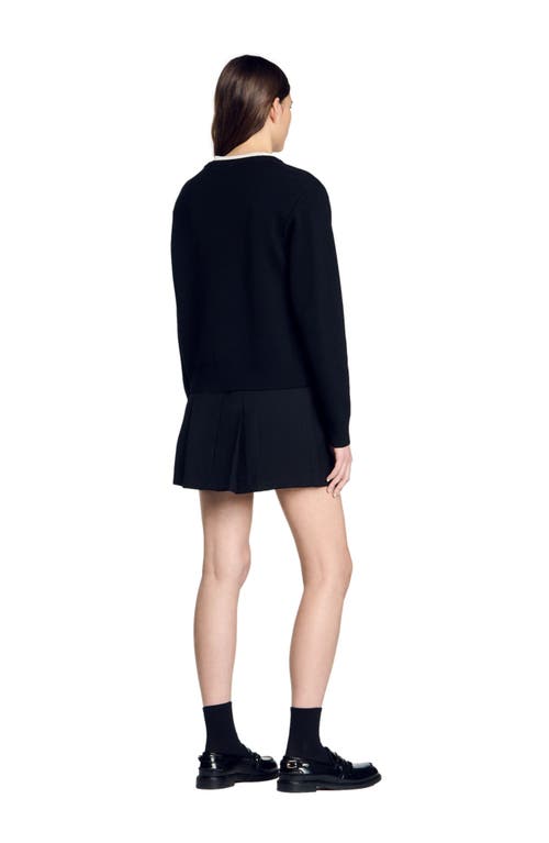 Sandro Nimbus Wool-blend Sweater In Black