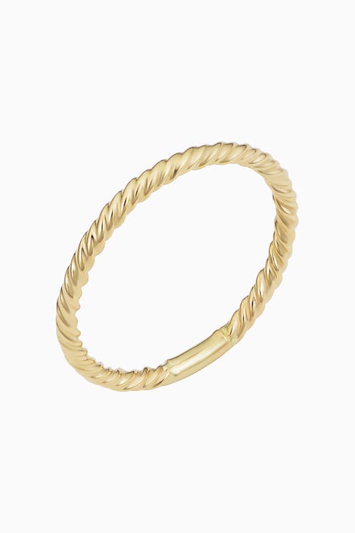 Oradina 14k Yellow Gold Stackable Dawn Ring In Yellow Gold