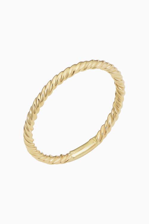 Shop Oradina 14k Yellow Gold Stackable Dawn Ring