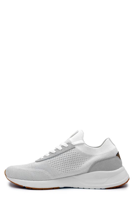 Delo Go Green Knit Running Shoe In White