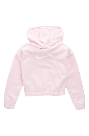 Nike Kids' Therma-fit Pullover Hoodie In Pink