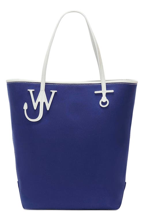 JW Anderson Tall Anchor Canvas Tote in Blue/White at Nordstrom