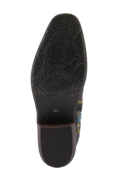 L'artiste By Spring Step Rodeoqueen Knee High Western Boot In Black Multi