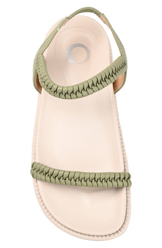 Journee Collection Women's Josee Flat Sandals In Green