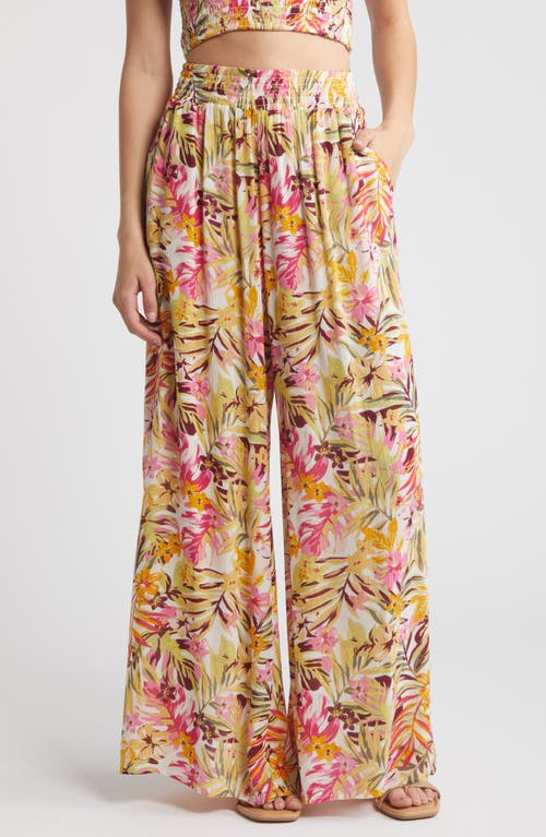 Rip Curl Copacabana Beach Cover-Up Pants Yellow Multi at Nordstrom,