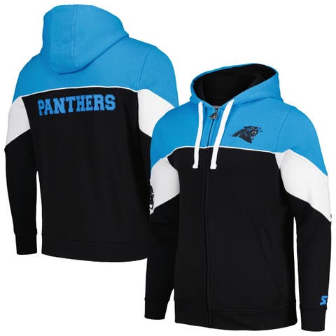 Starter Carolina Panthers Full-Zip Academy II Jacket XXL / Panthers Light Blue Black Mens Outerwear