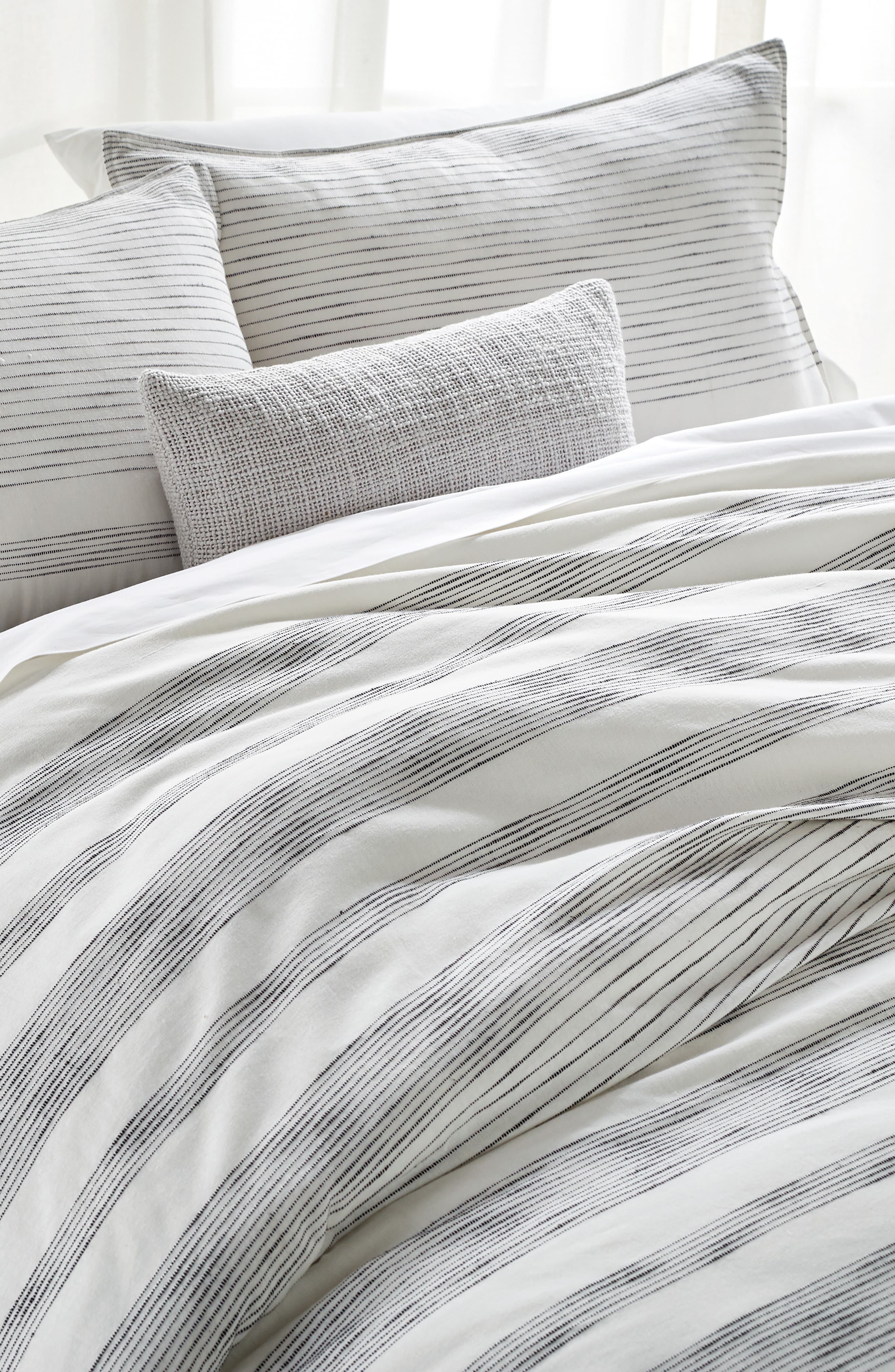 dkny pure woven stripe king duvet