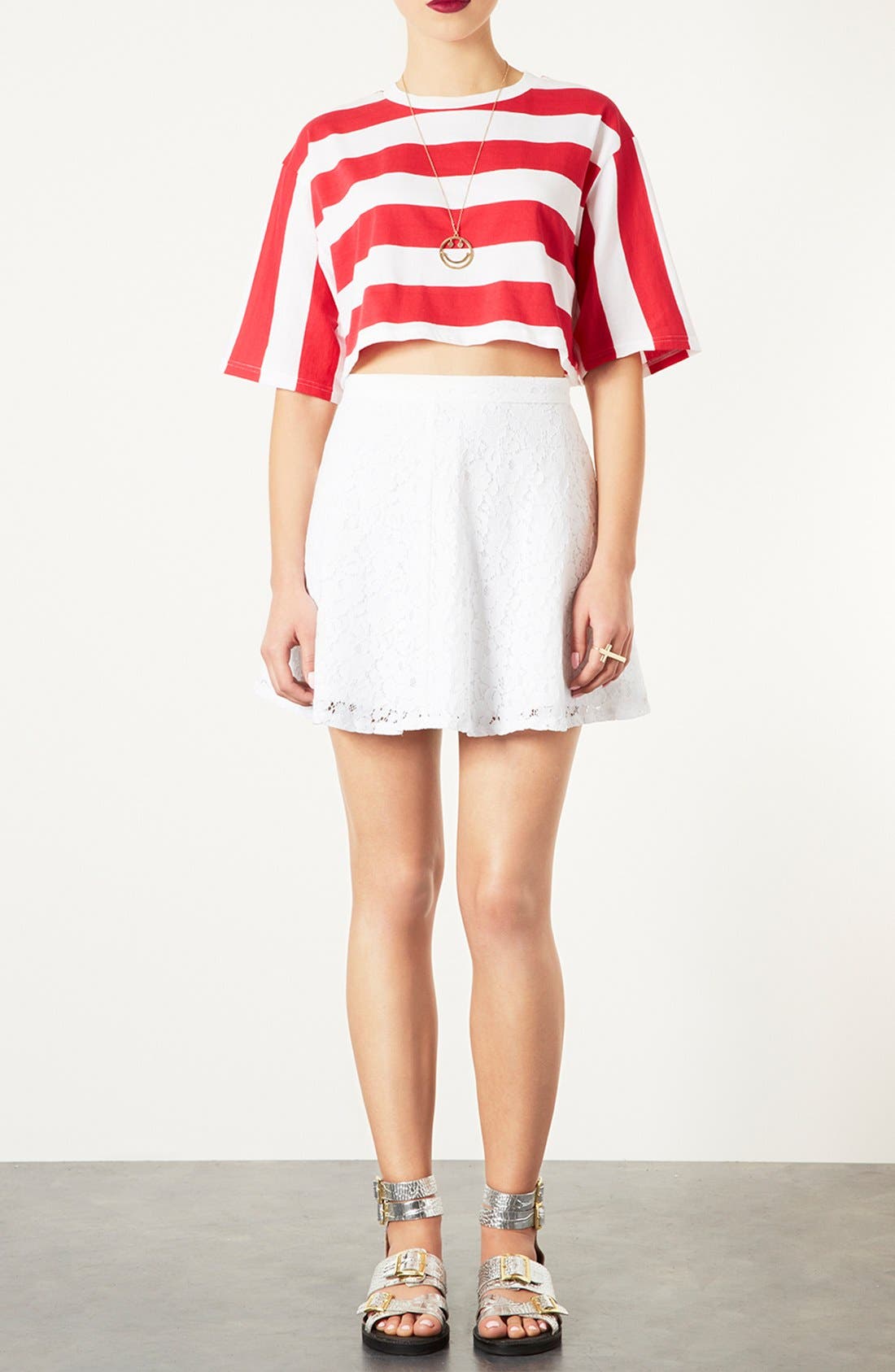 Bold Stripe Crop Tee Nordstrom