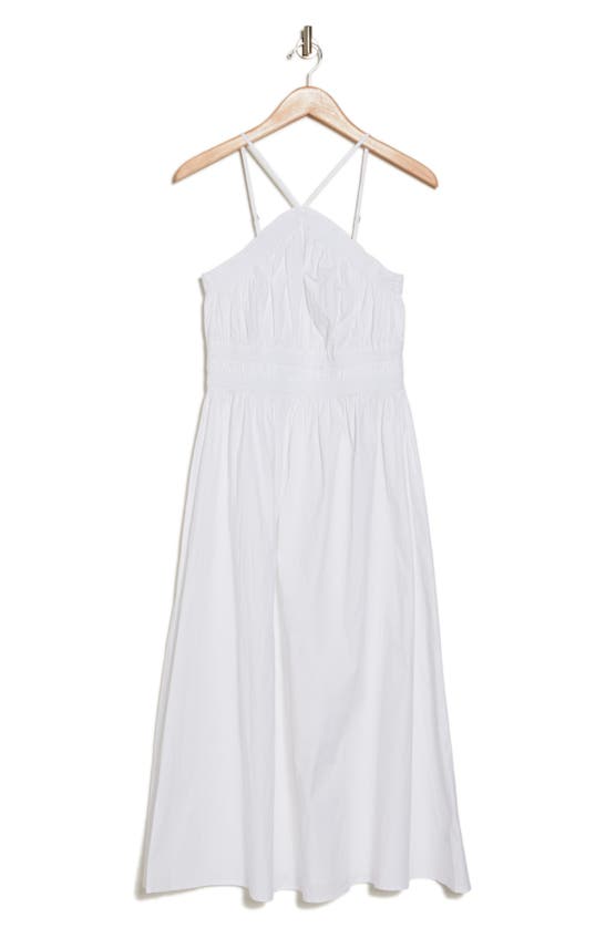 Rachel Parcell Halter Midi Dress In White