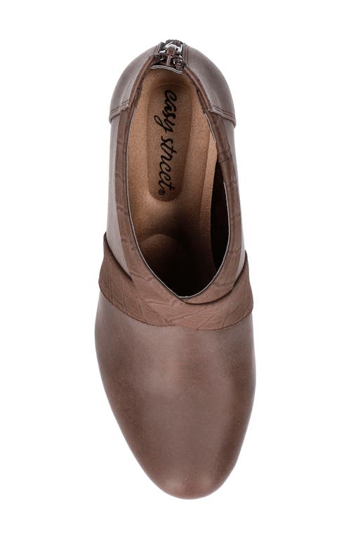 Shop Easy Street Spice Bootie In Brown Matte