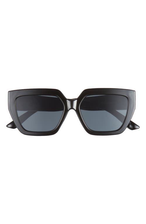 54mm Square Sunglasses in Black