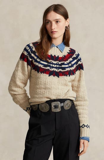 Polo Ralph Lauren Fair Isle Wool Blend Sweater