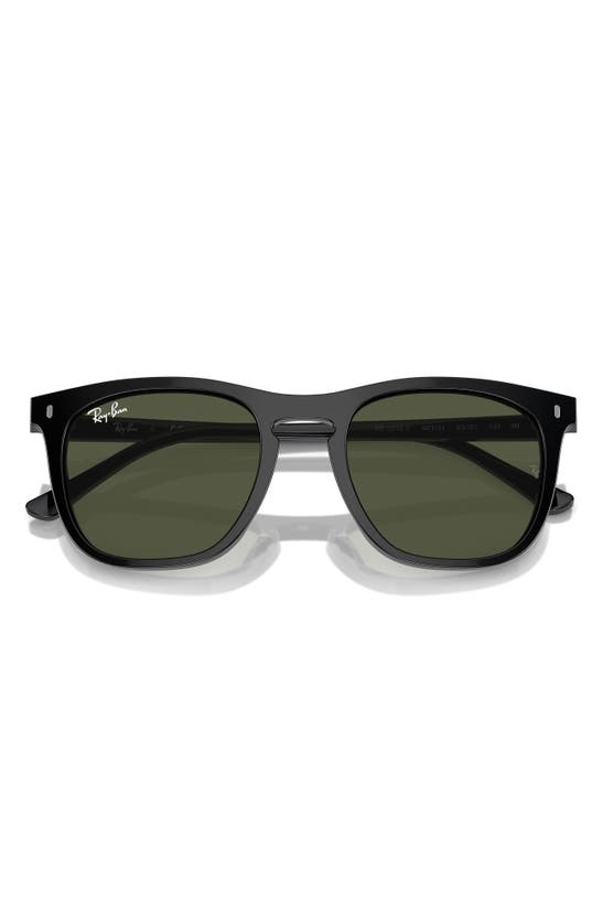 Shop Ray Ban Ray-ban 53mm Square Sunglasses In Black