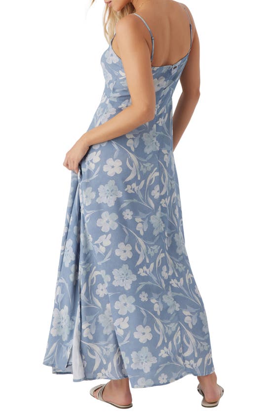 Shop O'neill Ainsley Floral Maxi Dress In Infinity