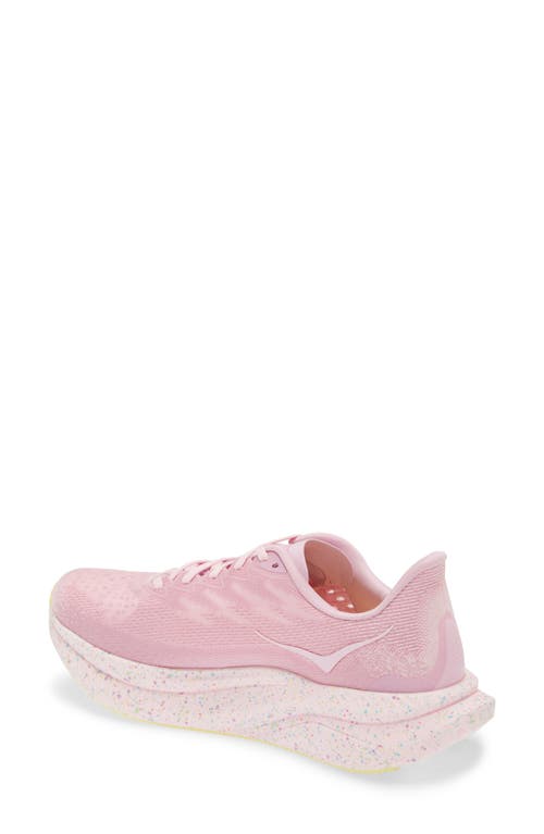 Shop Hoka Mach 6 Running Shoe In Pink Twilight/lemonade