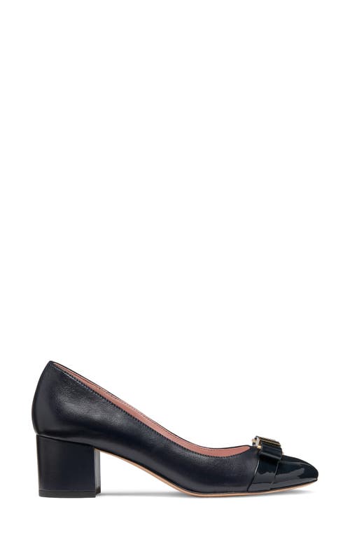 Kate Spade New York Bowdie Cap Toe Pump In Captain Navy