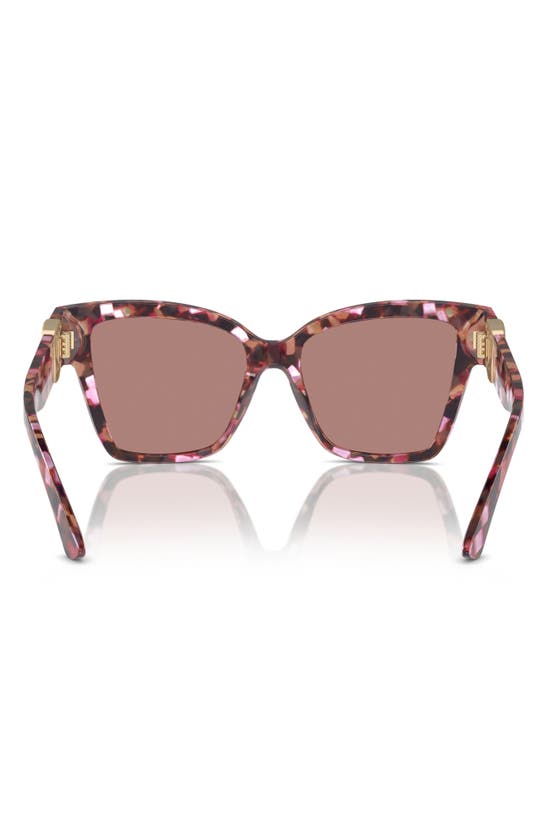 Shop Dolce & Gabbana Dolce&gabbana 54mm Gradient Square Sunglasses In Lite Brown