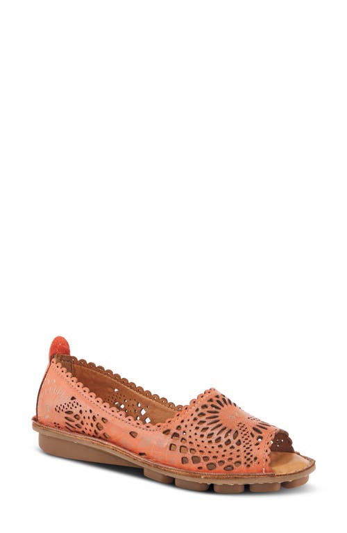 Shop Spring Step Brandal Wedge Sandal In Orange