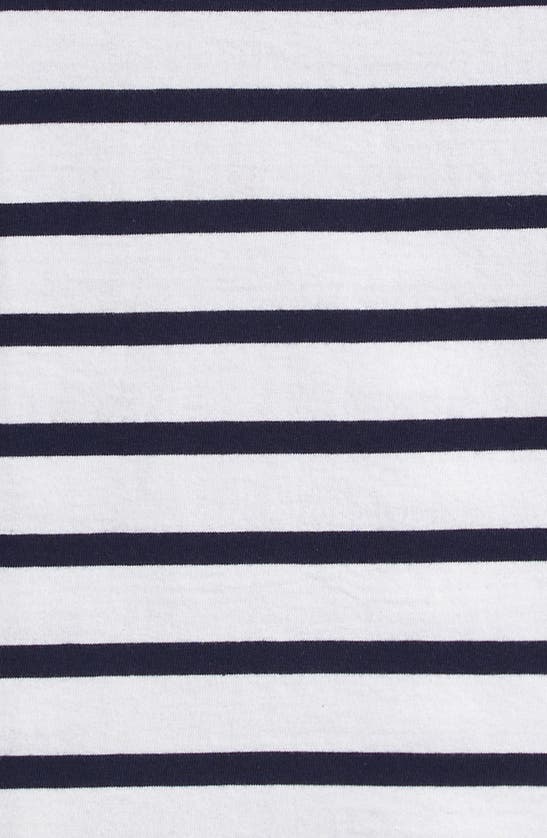 Shop Nordstrom Kids' Stripe Long Sleeve Cotton T-shirt In Navy Peacoat Resort Stripe