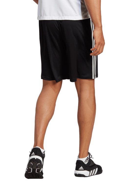Shop Adidas Originals Adidas Aeroready Training Essentials Athletic Shorts In Black/white