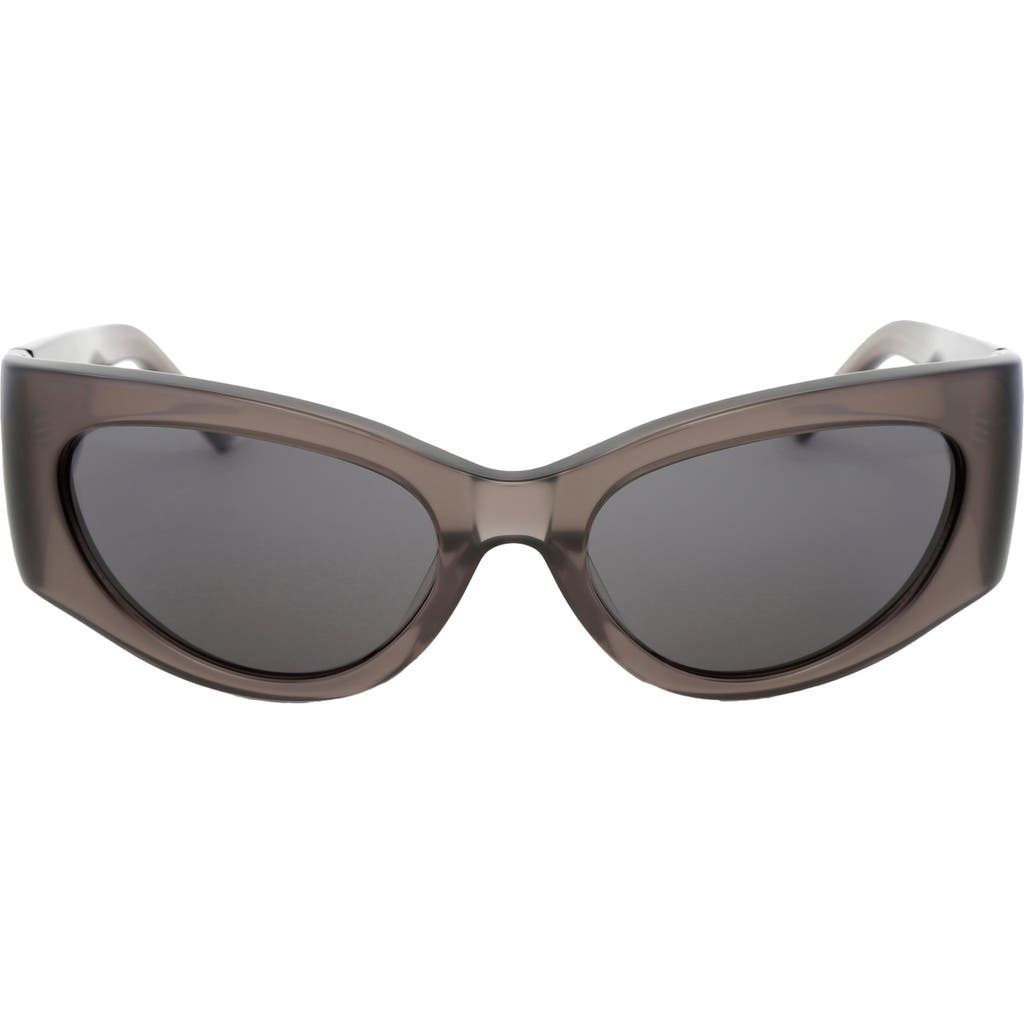 Grey Ant Bank 56mm Wraparound Sunglasses In Brown