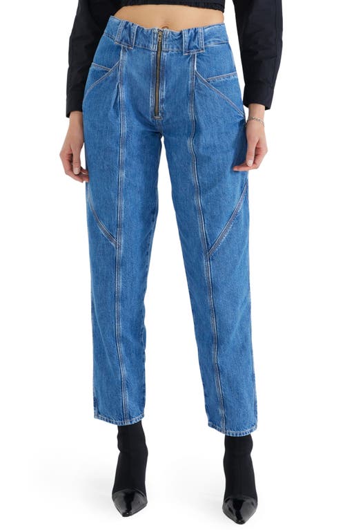 ÉTICA Zoya Seamed Ankle Taper Utility Jeans in Fall Breeze