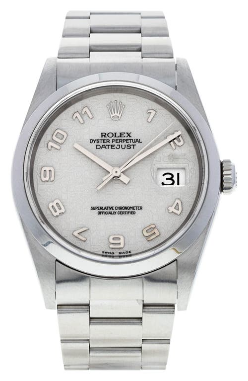 Watchfinder & Co. Rolex Preowned Datejust Bracelet Watch, 36mm in White 