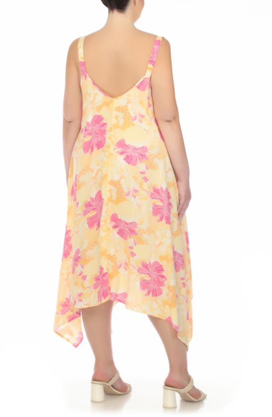Boho Me Print Handkerchief Hem Maxi Dress In Patch Mango