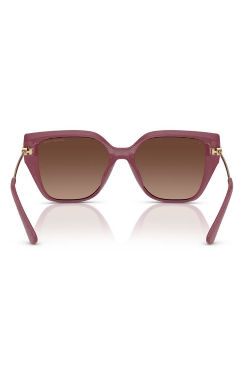Michael Kors 54mm Gradient Polarized Square Sunglasses In Brown Grad