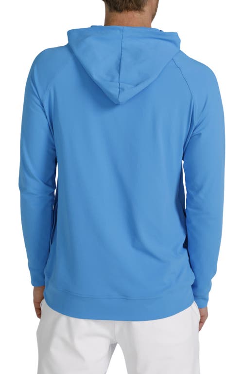 Shop Redvanly Larkin Golf Hoodie In Malibu Blue