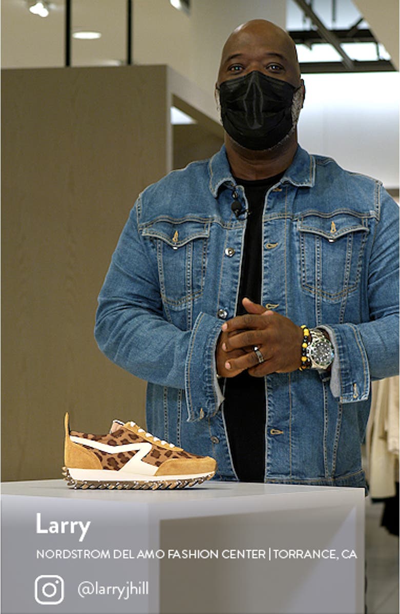 Retro Runner Leopard Print Sneaker, sales video thumbnail