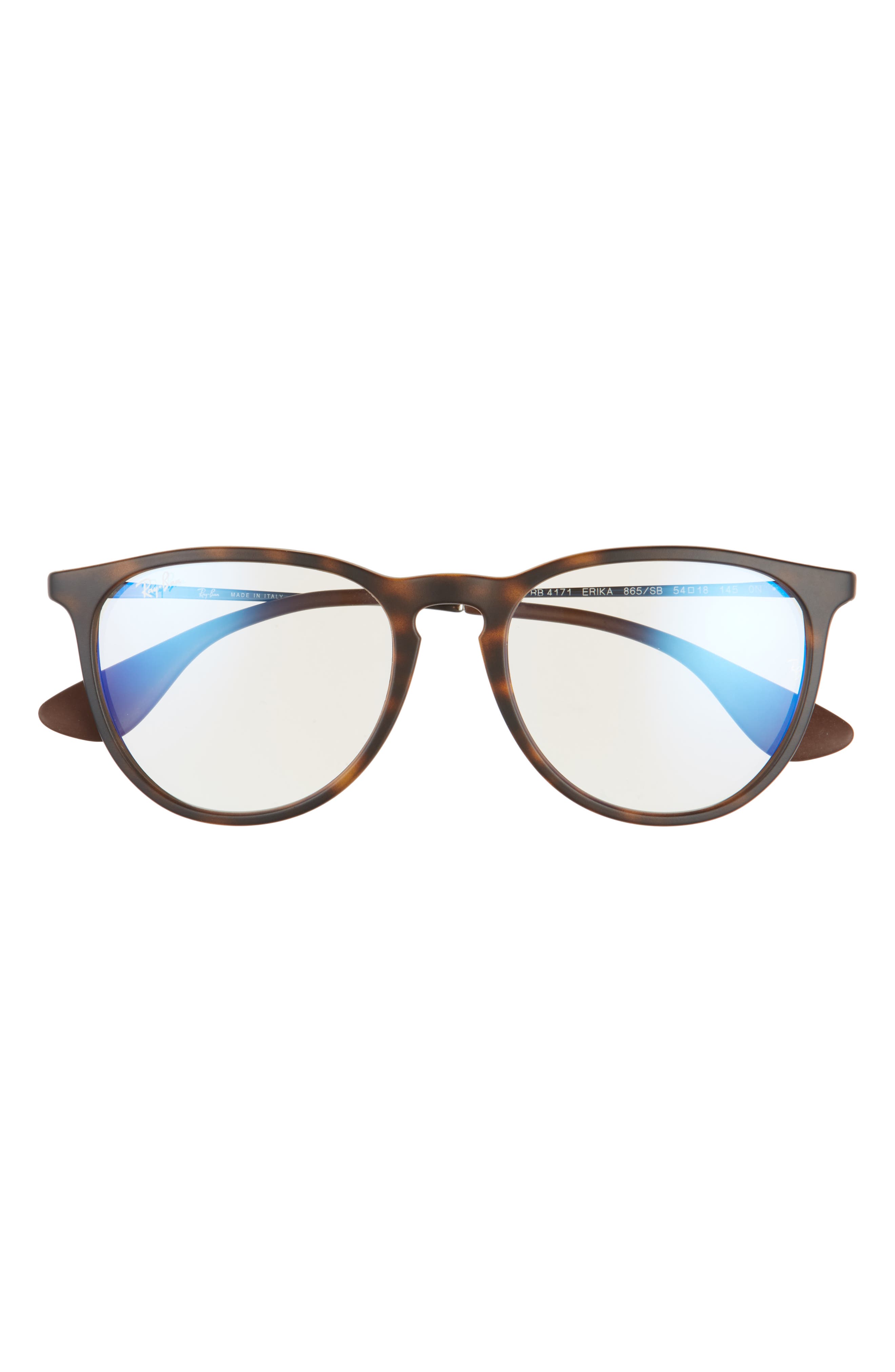 EAN 8056597377515 product image for Ray-Ban Erika 54mm Blue Light Blocking Glasses in Havana at Nordstrom | upcitemdb.com