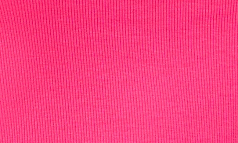 Halogen Fitted Ribbed Tank Top In Pink Peacock