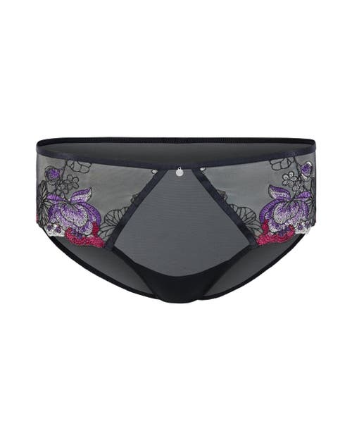 Adore Me Emilie Hipster Panties In Floral Black