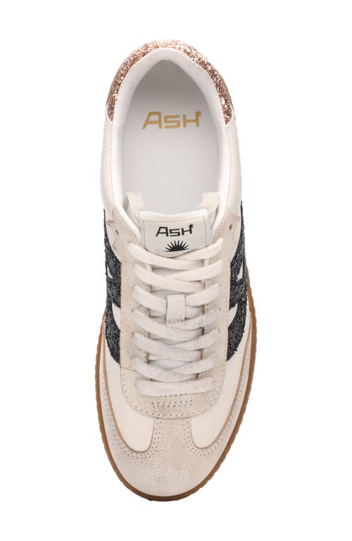 Ash Sunset Sneakers In Beige Leather And Fabric In Beige/white