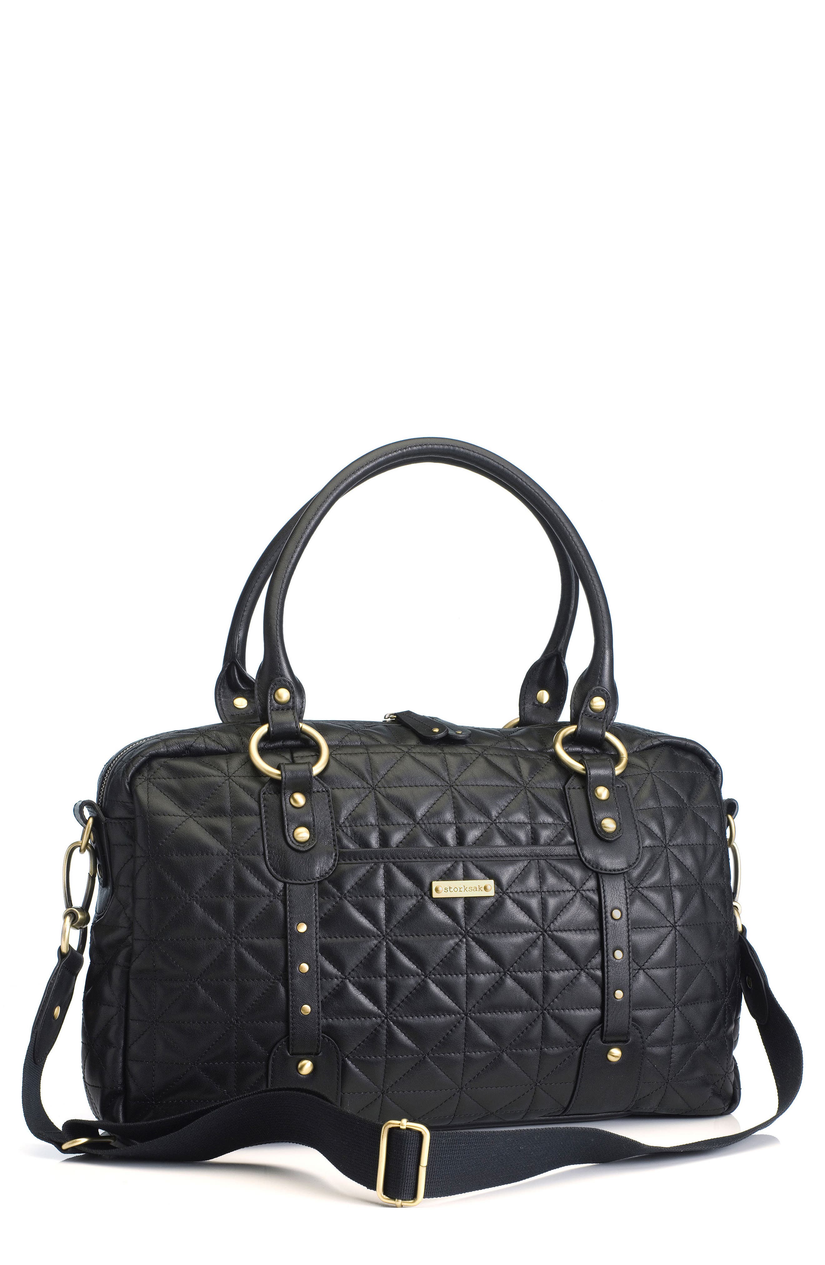 Storksak Elizabeth Leather Diaper Bag Nordstrom