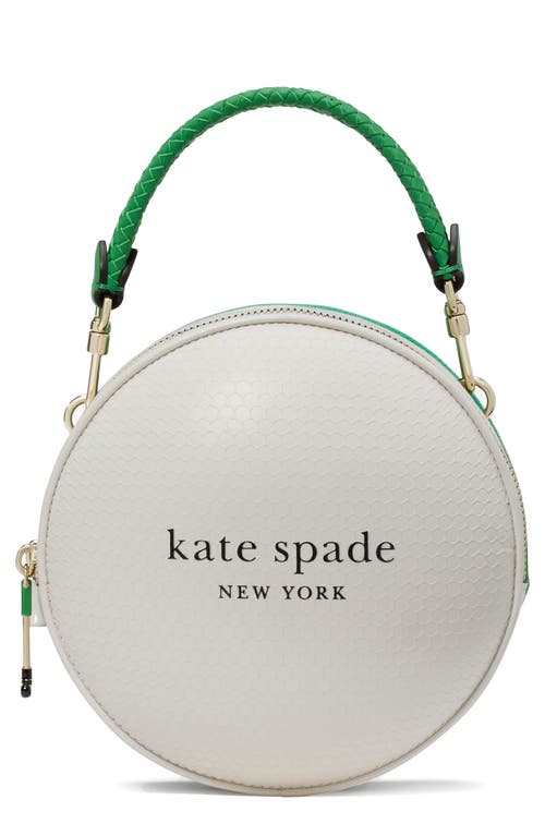 Kate Spade New York tee time textured crossbody bag in White Multi at Nordstrom