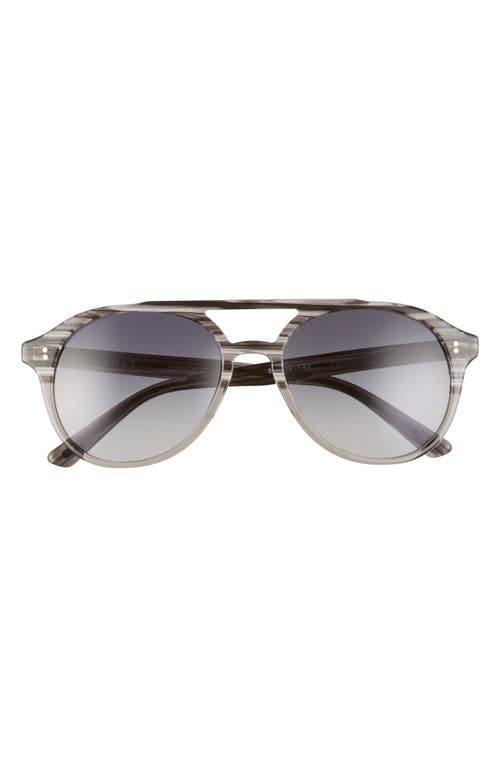 Rockwood 56mm Polarized Aviator Sunglasses in Matte Grey